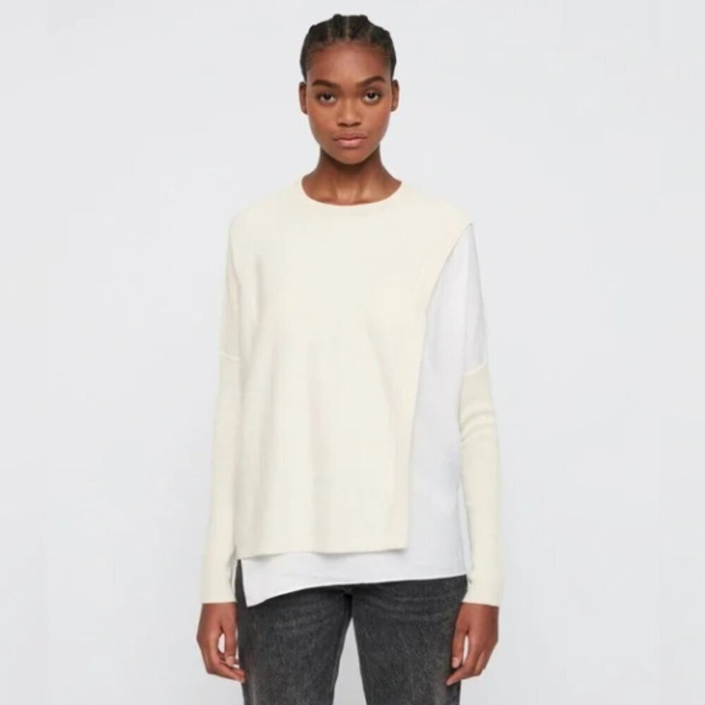 ALLSAINTS Koko Wrap Crew Neck Jumper size XS